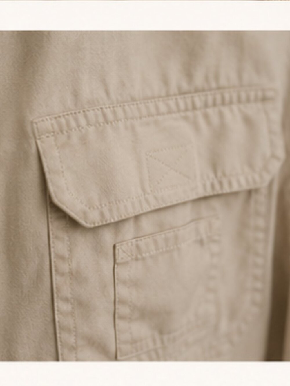 Lauren Ralph Lauren Safari Utility Shirt Khaki Cotton Quiet Luxury Equestrian L - Picture 8 of 10